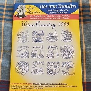 Wine Country Hot Iron Transfers